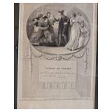 Shakesperian English Etching Pair - The Taming of the Shrew - Comedy of Errors