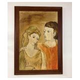 Painting Inspired by The Lovers  Pablo Picasso