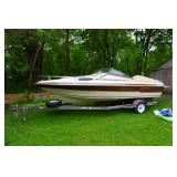 1988 Glasstream Regatta Cruise 211 21' Inboard Power Boat With Assorted Recreational Accessories