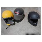 Lot of 3 Riding Helmets In Assorted Styles