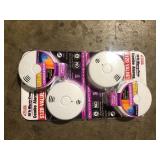 Lot of Kidde 10-Year Worry-Free Smoke and Carbon Monoxide Detector, Battery Powered with Voice Alarm (2-Pack)  Customer Returns See Pictures