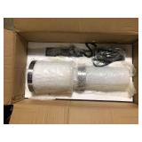 Cayden 6.5 in 1-Light Brushed Nickel Shaded Pendant Light with Clear Plus Etched Opal Glass Shade, No Bulbs Included  Customer Returns See Pictures