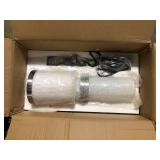 Cayden 6.5 in 1-Light Brushed Nickel Shaded Pendant Light with Clear Plus Etched Opal Glass Shade, No Bulbs Included  Customer Returns See Pictures