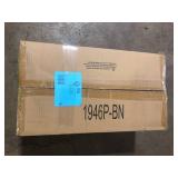 Cayden 6.5 in 1-Light Brushed Nickel Shaded Pendant Light with Clear Plus Etched Opal Glass Shade, No Bulbs Included  Customer Returns See Pictures