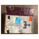 Home Decorators Collection Knollwood 17-1/2 in. 3-Light Black Bronze with Brass Accents Industrial Round Chandelier for Kitchens Bulbs Included    Customer Returns See Pictures