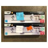 Lot of Hampton Bay Theodore Collection LED 3-Light Brushed Steel Track with Chrome Accents Customer Returns See Pictures