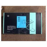 FORIOUS Single-Handle 1 or 3 Hole Waterfall Bathroom Faucet Bathroom Sink Faucet Black  Customer Returns See Pictures