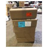 5 Boxes of MSI Nero Marquina 3 in. x 6 in. Glass Subway Wall Tile (5 sq. ft./Case) Customer Returns See Pictures