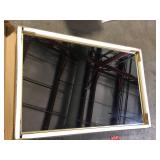 Gold Rectangular Mirror  Customer Returns See Pictures