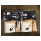 Lot of Hampton Bay Bryson 1-Light Matte Black Wall Sconce  Customer Returns See Pictures