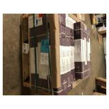 15 Boxes of Home Decorators Collection Kolasus White 12 in. x 24 in. Polished Porcelain Stone Look Floor and Wall Tile (16 sq. ft./Case)   Customer Returns See Pictures