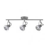 Lot of Hampton Bay Theodore Collection LED 3-Light Brushed Steel Track with Chrome Accents Customer Returns See Pictures