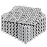 VEVOR Interlocking Drainage Mat Floor Tiles PVC Modular Gym Flooring Tiles 12 x 12 x 0.6 in. (Gray 50 Pcs,50 sq ft)  Customer Returns See Pictures