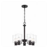 Hampton Bay Castleford 5-Light Oil Rubbed Bronze Transitional Classic Chandelier for Dining Areas with No Bulbs Included  Customer Returns See Pictures