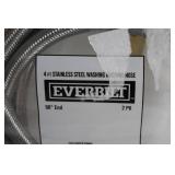 Everbilt 4 ft Stainless Steel Washing Machine Hose 2 Pack