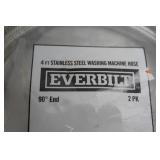 4ft Everbilt Stainless Steel Washing Machine Hose - 2 Pack