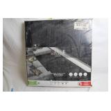 U-Tile Modular Carpet Tile Set, 8 Pieces, Black