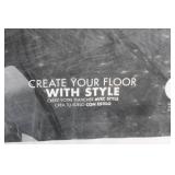 U-Tile Modular Carpet Tile Set, 8 Pieces, Black