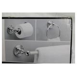 Delta Greenwich 3-Piece Bathroom Accessory Set with Damaged Packaging