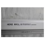 Head Rail Blind 32-inch White with Mounting Hardware