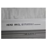 White Head Rail for Window Blind, 33" Length