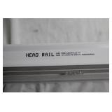 White Vertical Blind Head Rail with Hardware