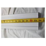 White Vertical Blind Head Rail with Hardware