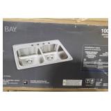 Glacier Bay 20-Gauge Double Bowl Kitchen Sink