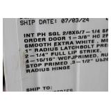 Smooth Extra White Interior Door with Mounting Hardware