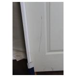 Molded 2-Panel Smooth Interior Door with Satin Nickel Hardware 36x80
