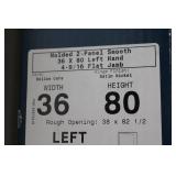 36" x 80" Molded 2-Panel Smooth Left Hand Door with Frame