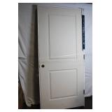 36" x 80" Molded 2-Panel Smooth Left Hand Door with Frame