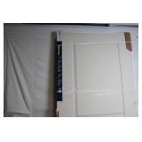 36x80 Molded 2-Panel Smooth Interior Door with Satin Nickel Finish
