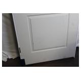 36x80 Molded 2-Panel Smooth Interior Door with Satin Nickel Finish