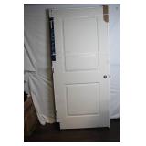 36x80 Molded 2-Panel Smooth Interior Door with Satin Nickel Finish
