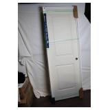 28 x 80 Inch Left Hand Molded 2-Panel Smooth Door with Flat Jamb