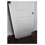28 x 80 Inch Left Hand Molded 2-Panel Smooth Door with Flat Jamb