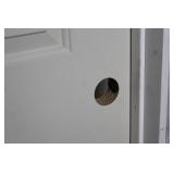 28 x 80 Inch Left Hand Molded 2-Panel Smooth Door with Flat Jamb