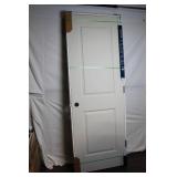 28 x 80 Inch Left Hand Molded 2-Panel Smooth Door with Flat Jamb