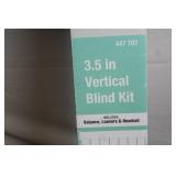 3.5 in Vertical Blind Kit 78 in W x 84 in L in White