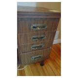 Bernina Record Sewing Machine and Cabinet with Carrying Case and Ironing Board. 30.5" x 39" x 16"