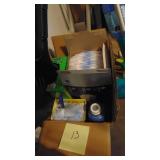 Box of Cleaning Supplies with Wetjet  and Swifer
