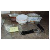 Pyrex, Correlle ware and Corning Ware Pieces