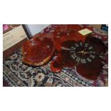 2 - Wooden Clocks and Wooden Bowl