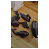 Carved Wooden Animal Figures and Wooden Mask