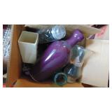 5 - Boxes of Home Decor, Vases, Candles and Misc