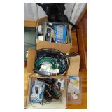 3 - Boxes of Electrical Cords, Web Camera and Misc