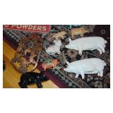 Pig Collection, Cast iron, Resin and Ceramic