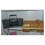GPX Radio, Tape Player and Vintage Fisher Price Record Player (works)