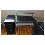 Contents of Corner of the Office, Corner Desk, Chair, File Cabinet, Plus Office Supplies